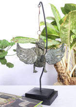Home Decor. Tabletop Sculpture.
"Flying Garuda", Exquisite Hanging Bronze Winged Garuda oil lamp.
