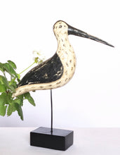Wooden Handcrafted Bird Decorative Accent, "Black-Necked Stilt"