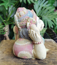 Home Decor Idol. Cute, Resting Lord Ganesha Stone Figurine.