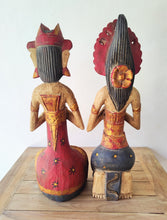 Home Decor: Tabletop Sculptures. Balinese wedding couple in traditional attire, handcrafted in wood.