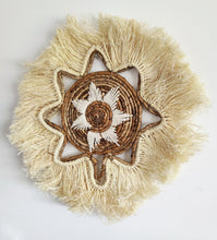 Home Decor - Large Natural Weave multipurpose wall hanging made from Banana Bark and Raffia.