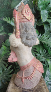 Home Decor: Table - Outdoor Statue. Exquisite Stone Sculpture of Apsara, The Dancing Celestial.