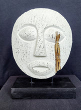 Home Decor. Tabletop Sculpture. Hand Carved Tiki Statue Abstract Polynesian Native Carving.
