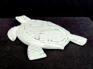 Home Decor. Table - Wall Sculpture. Handcrafted Wooden Decorative Turtle Sculpture, "Sea Turtle Guardian".