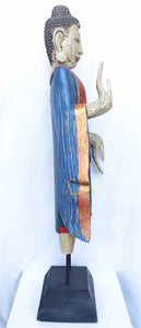 Home Decor Statue.
Beautiful wooden standing sculpture of Lord Buddha. Height 30 inches.