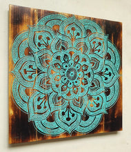 Home Decor. Lotus Mandala Wooden Pallet Wall Hanging.
