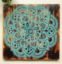 Home Decor. Lotus Mandala Wooden Pallet Wall Hanging.