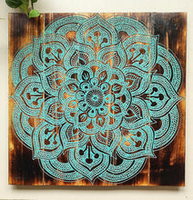 Home Decor. Lotus Mandala Wooden Pallet Wall Hanging.