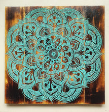 Home Decor. Lotus Mandala Wooden Pallet Wall Hanging.