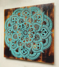 Home Decor. Lotus Mandala Wooden Pallet Wall Hanging.