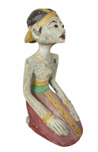 HOME DECOR - TABLETOP FIGURINE - Vintage Hand carved Wooden Traditional Javanese Groom.