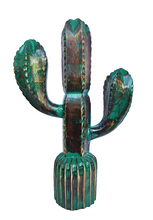 Home Decor. Tabletop Showpiece. Wooden Handcrafted Cactus Sculpture.