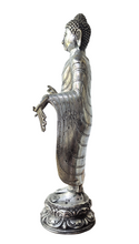 Home Decor. Tabletop Idol. Enlightened Lord Buddha Bronze Standing Sculpture.