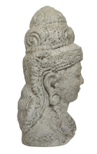 Home Decor Statue: Vintage Finish Stone Bust of Goddess Dewi Sri.