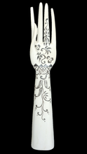 Home Decor. Tabletop Showpiece - Accessories Holder. Lovely Hand Sculpture with Painted Floral Motifs.