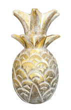 Home Decor. Tabletop Showpieces. Handcrafted Wooden Pineapple Accent, "Charming Pineapple".