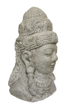 Home Decor Statue: Vintage Finish Stone Bust of Goddess Dewi Sri.