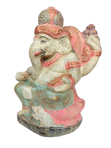Home Decor. Table - Garden sculpture. An exquisite four handed stone statue of Lord Ganesha.