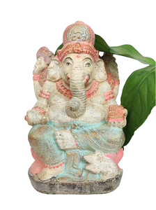 Home Decor. Table - Garden sculpture. An exquisite four handed stone statue of Lord Ganesha.
