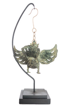 Home Decor. Tabletop Sculpture.
"Flying Garuda", Exquisite Hanging Bronze Winged Garuda oil lamp.