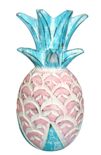 Home Decor. Tabletop Showpieces. Handcrafted Wooden Pineapple Accent, "Charming Pineapple".