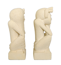 Home Decor. Tabletop Accents. Sandstone Statuettes of Resting Women. "The Maidens".