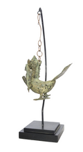 Home Decor. Tabletop Sculpture.
"Flying Garuda", Exquisite Hanging Bronze Winged Garuda oil lamp.