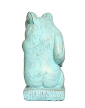 OUTDOOR DECOR / TABLETOP DECOR: Gorgeous hand carved Stone frog from Indonesia.