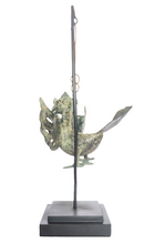 Home Decor. Tabletop Sculpture.
"Flying Garuda", Exquisite Hanging Bronze Winged Garuda oil lamp.