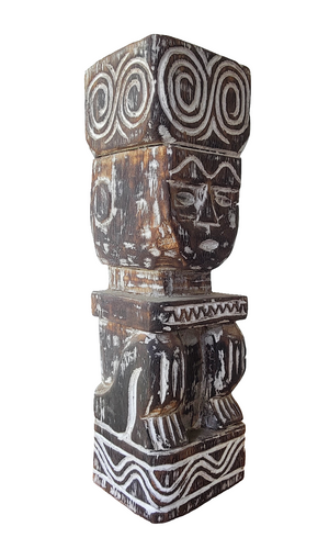Home Decor. Tabletop Sculptures. PRIMITIVE WOOD CARVED STATUE - TIMOR TRIBAL ART.