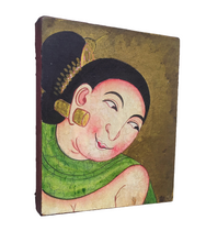 Wall Art: Beautiful Oil On Canvas Painting of A Thai Dancer.