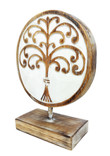 Home Decor: Tabletop Showpiece. Tree of Life Handmade Wood Sculpture.