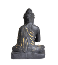 TABLETOP DECOR/IDOL/CANDLE HOLDER: Meditating stone Buddha tea light candle holder.