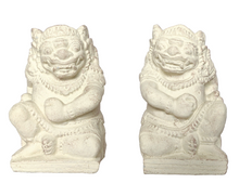 Home Decor. Tabletop Showpieces. Pair of Handcrafted Stone Sculptures of Togog's from Bali, "The Guardians".