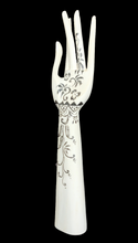 Home Decor. Tabletop Showpiece - Accessories Holder. Lovely Hand Sculpture with Painted Floral Motifs.