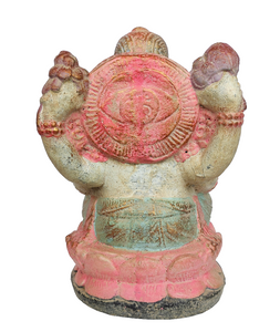 Home Decor. Table - Garden sculpture. An exquisite four handed stone statue of Lord Ganesha.