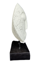 Home Decor. Tabletop Sculpture. Hand Carved Tiki Statue Abstract Polynesian Native Carving.