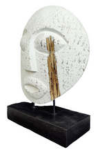 Home Decor. Tabletop Sculpture. Hand Carved Tiki Statue Abstract Polynesian Native Carving.