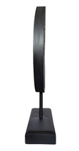 Home Decor: Tabletop Showpiece. Hand Carved Wooden Disc Décor on Stand.