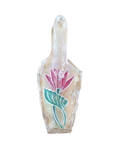 Home Decor. Furniture. Hand Painted and Hand crafted Magazine holder with Lotus motifs.