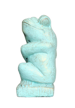 OUTDOOR DECOR / TABLETOP DECOR: Gorgeous hand carved Stone frog from Indonesia.