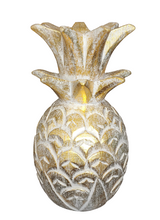 Home Decor. Tabletop Showpieces. Handcrafted Wooden Pineapple Accent, "Charming Pineapple".