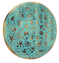 Home Decor. Lotus Mandala Wooden Pallet Wall Hanging.