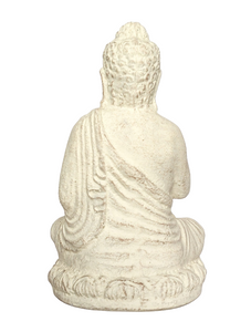 Home Decor. Table - Garden Statue. Stone Sculpture of Lord Buddha, in Deep Meditation.