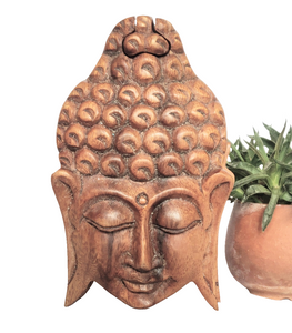 Home Decor. Table Decor-Storage Accessory. Hand-carved Wooden Trinket - Puzzle Box, "Glorious Buddha"