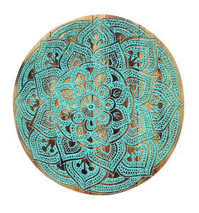 Home Decor. Lotus Mandala Wooden Pallet Wall Hanging.