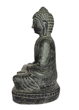 Home Decor. Table - Garden Statue. Cute Stone Sculpture of Lord Buddha, in Deep Meditation.