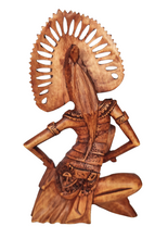 Home Decor. Beautiful Hand Carved Wooden Dancer Sculpture, "Janger Dancer"