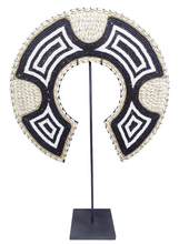 Home Decor. Table / Wall  Showpiece. Unique Sea Shell and Beads, Papua Tribes Decorative Necklace.