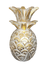 Home Decor. Tabletop Showpieces. Handcrafted Wooden Pineapple Accent, "Charming Pineapple".